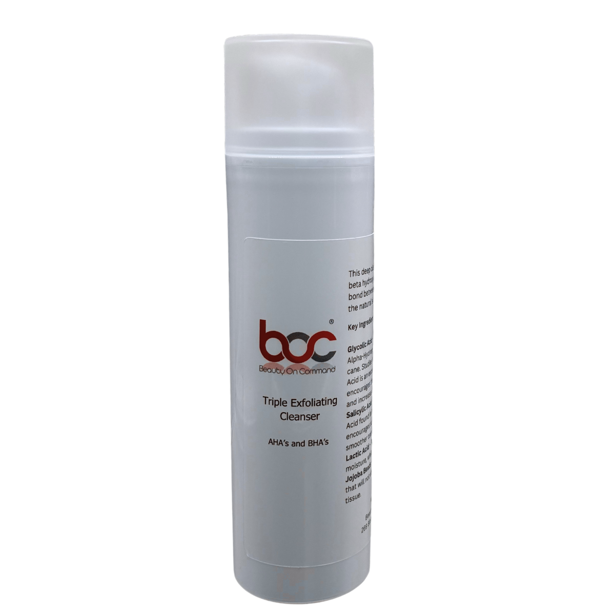 White professional pump bottle